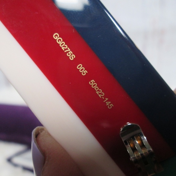 GUCCI Cat Eye Sunglasses Multicolor GG0275S-005 - Picture 14 of 16